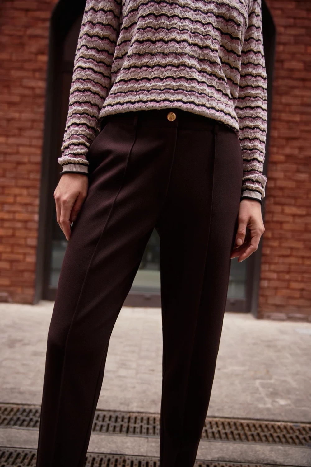 Marisse WOMEN'S PANTS Z-SP-4800 BROWN