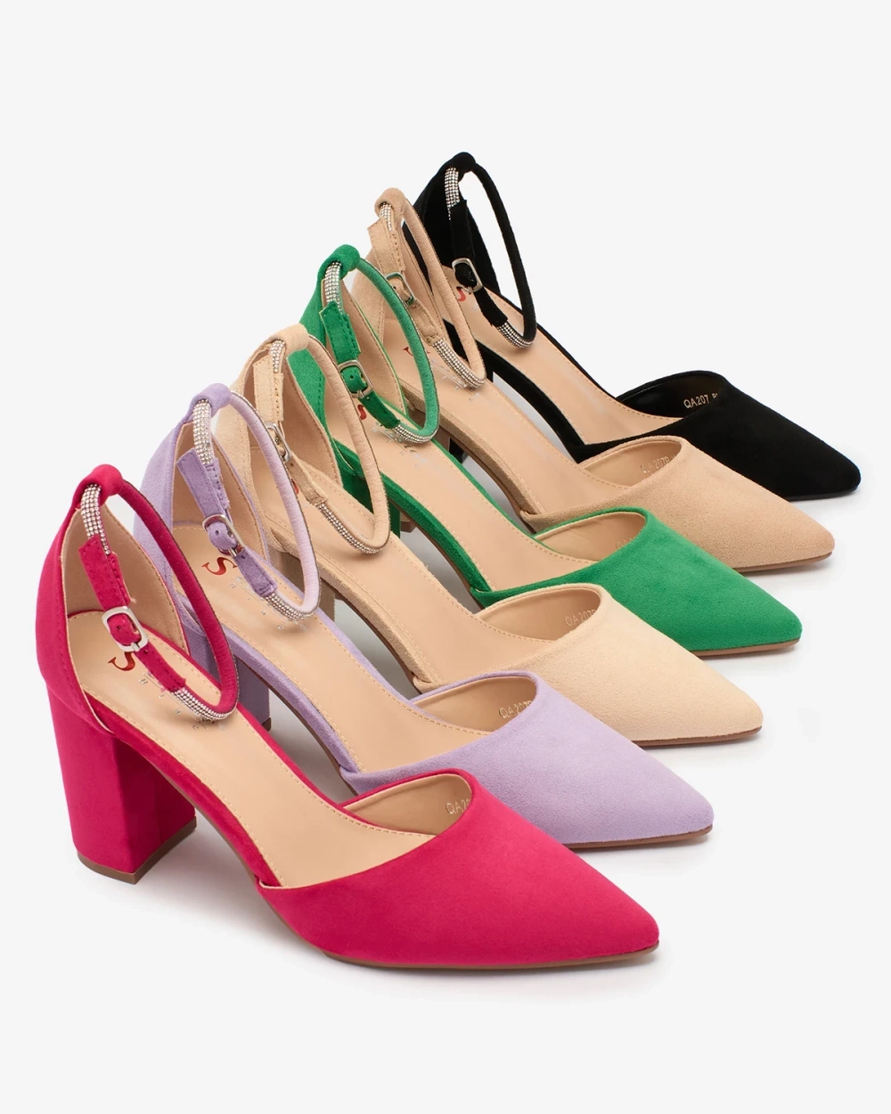 Resti Light brown women&#039;s pumps with zircons Britica
