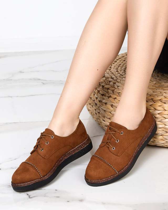 Resti Womens camel low shoes Rilly - Footwear