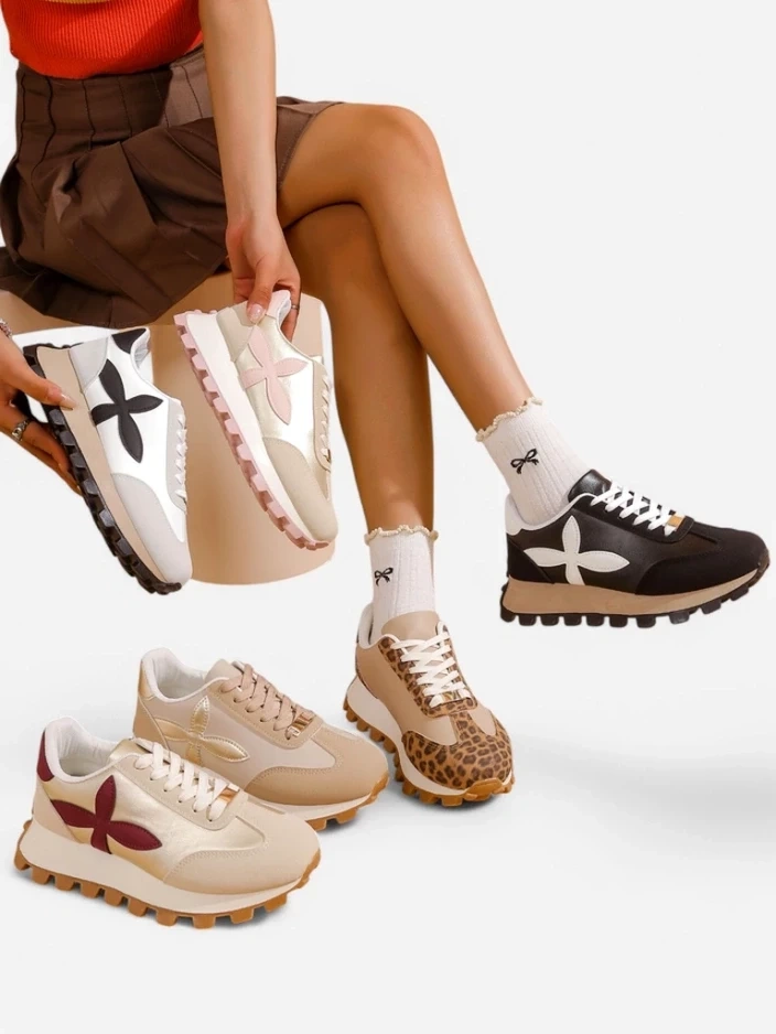 Resti Women's sports sneakers on a thicker sole Aloqa