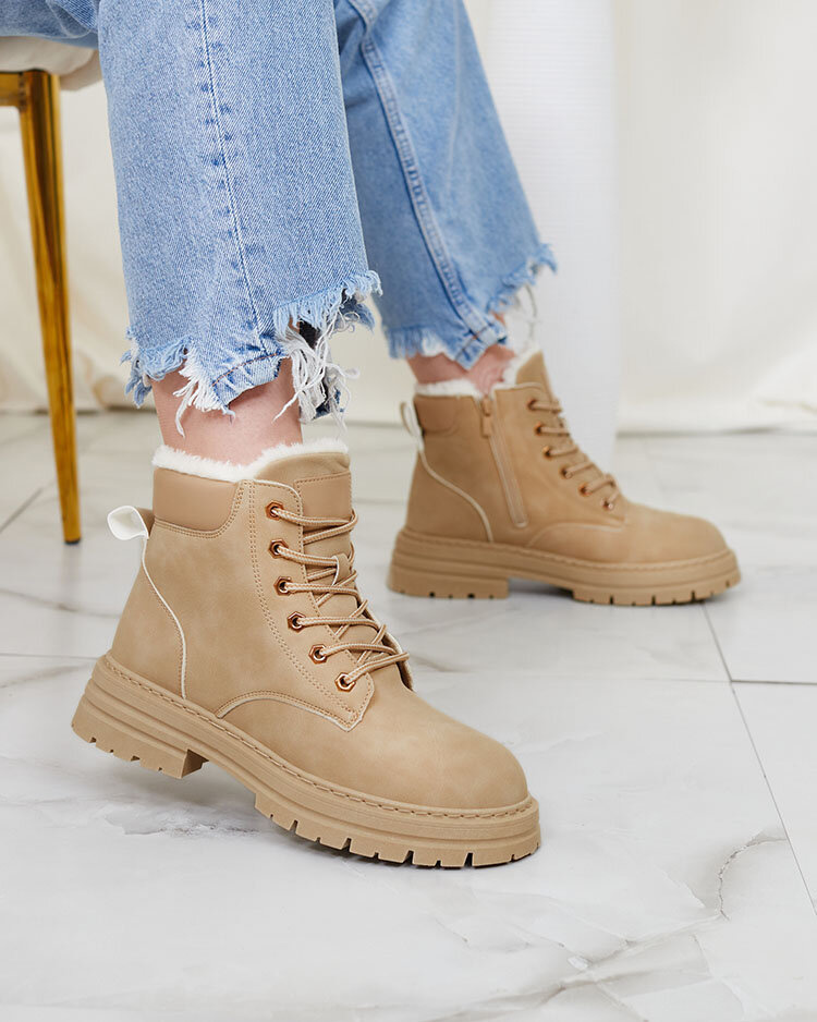 Resti Beige women&#039;s insulated trapper boots Radoras
