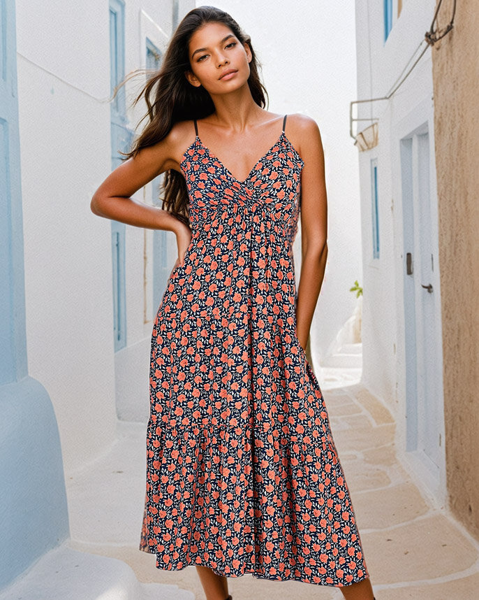 Resti Women's long floral dress