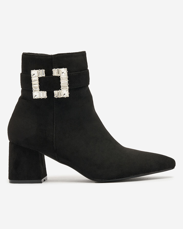 Resti Black women&#039;s low stiletto boots Masemart