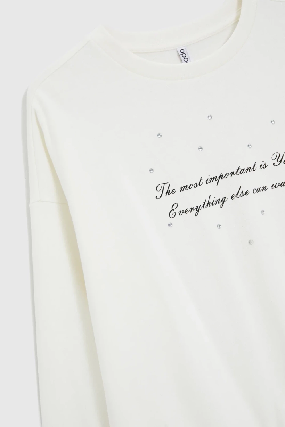 Marisse WOMEN'S SWEATSHIRT Z-BL-4805 OFF WHITE