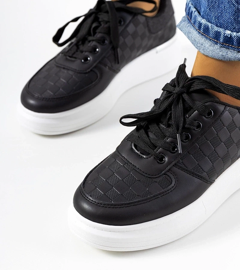 Gemre Adidași negri cu platformă Michael