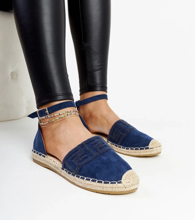 Gemre Espadrile maro cu decor Aydan