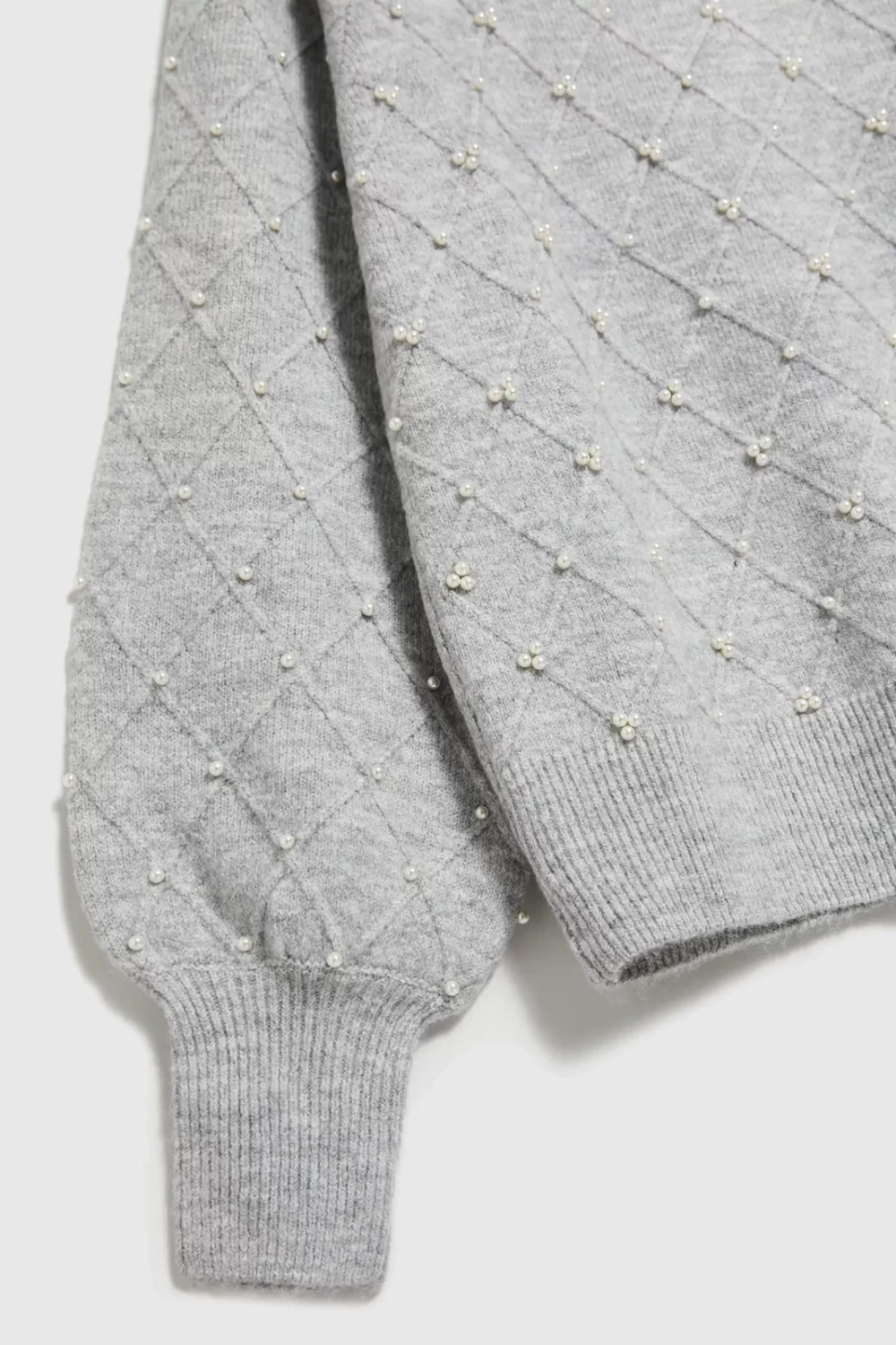 Sweater with fluffy sleeves