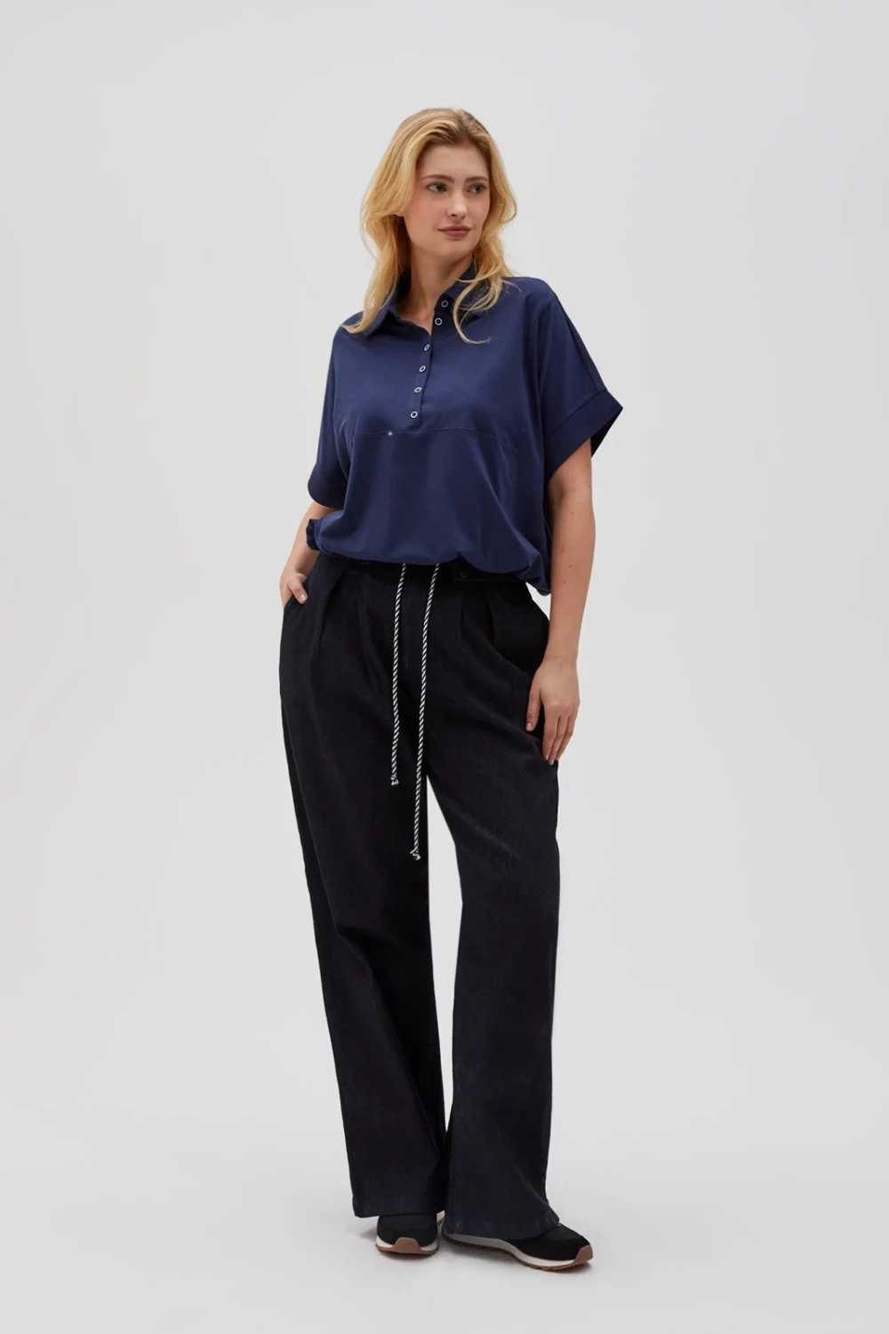 Marisse Women&#039;s Sweatshirt L-Bl-4613 Navy