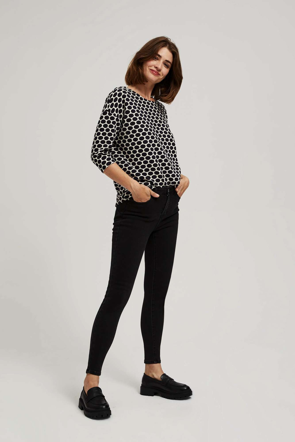 Marisse Black Skinny Jeans With Push-Up Effect