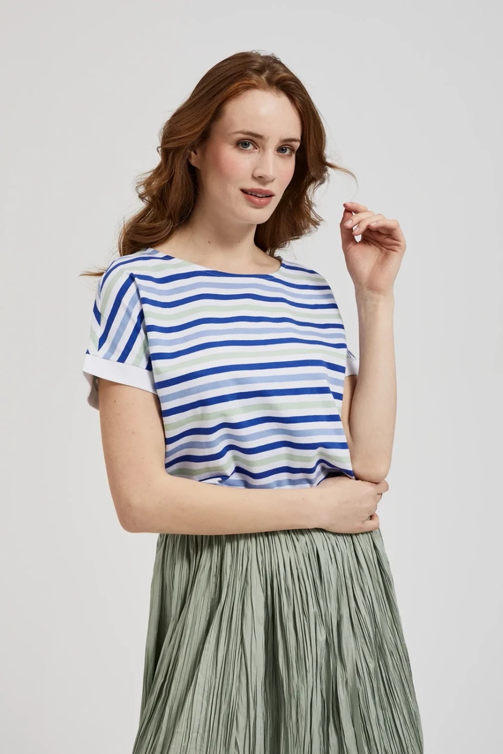 Marisse Womens Blouse L-Ts-4375 White