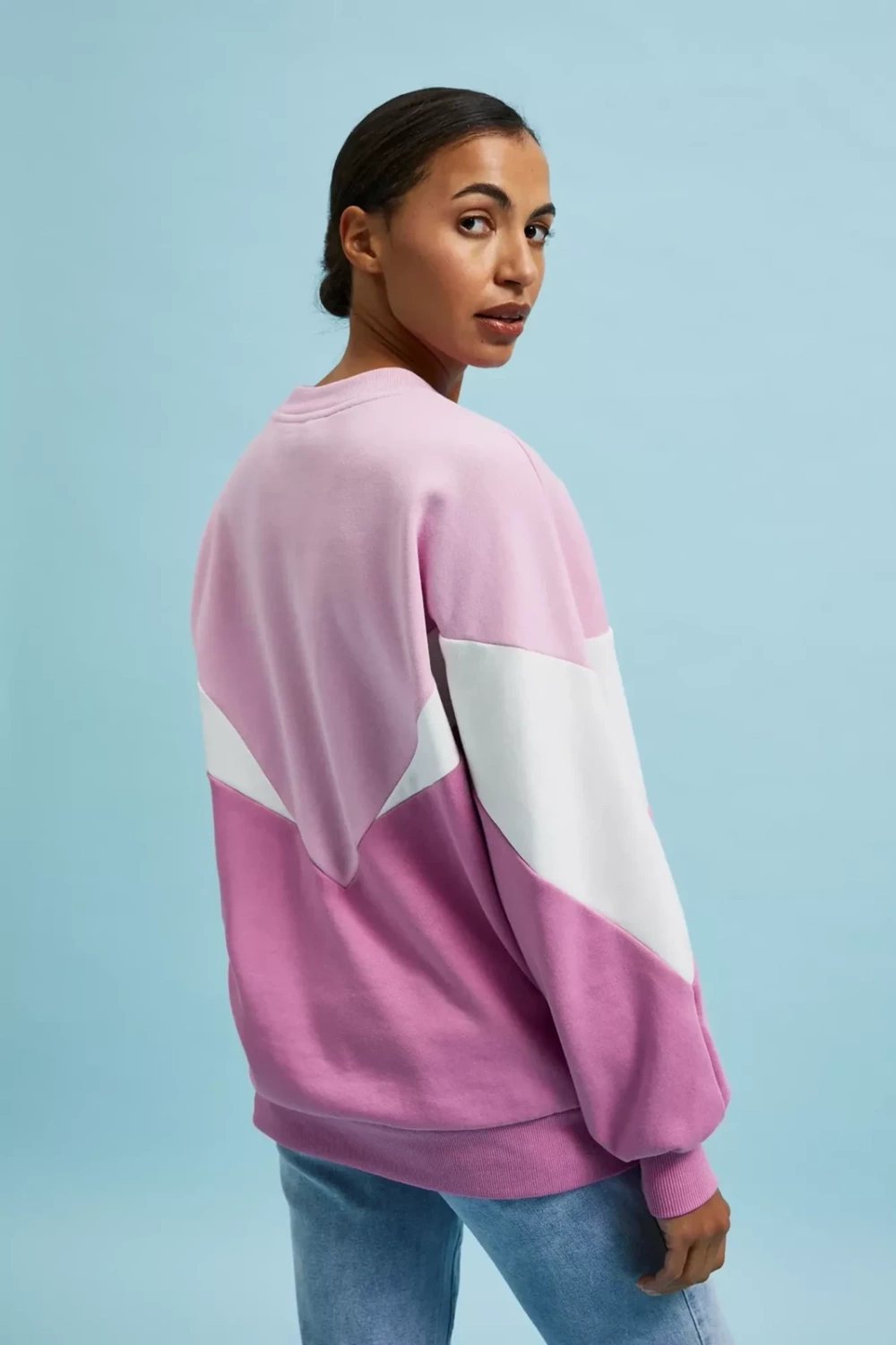 Marisse Women&#039;s Sweatshirt L-Bl-4320 Pink