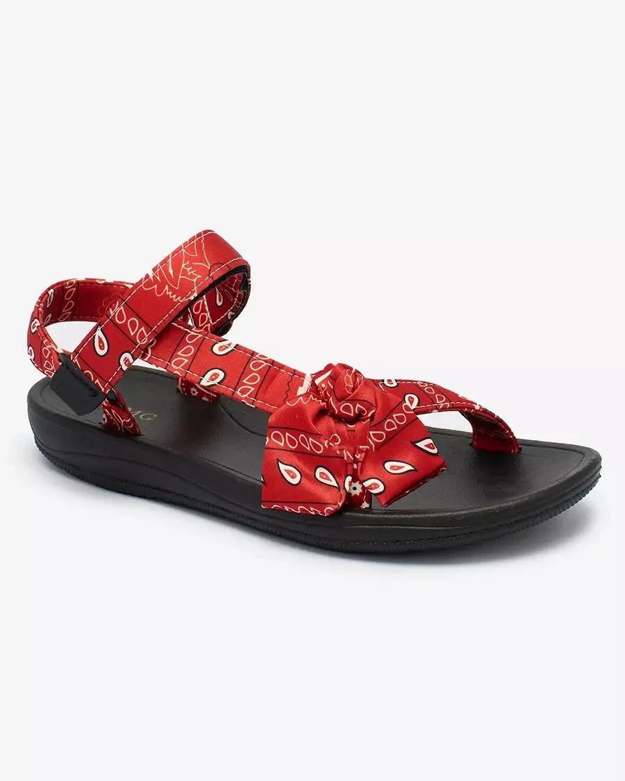 Resti Red women&#039;s sandals with bow Oyall