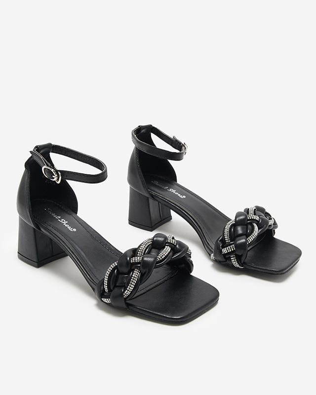 Resti Black women&#039;s sandals on the post Marienka - Footwear