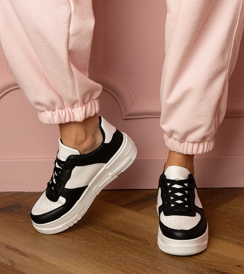 Gemre Adidași sport negri pe platformă Luneta