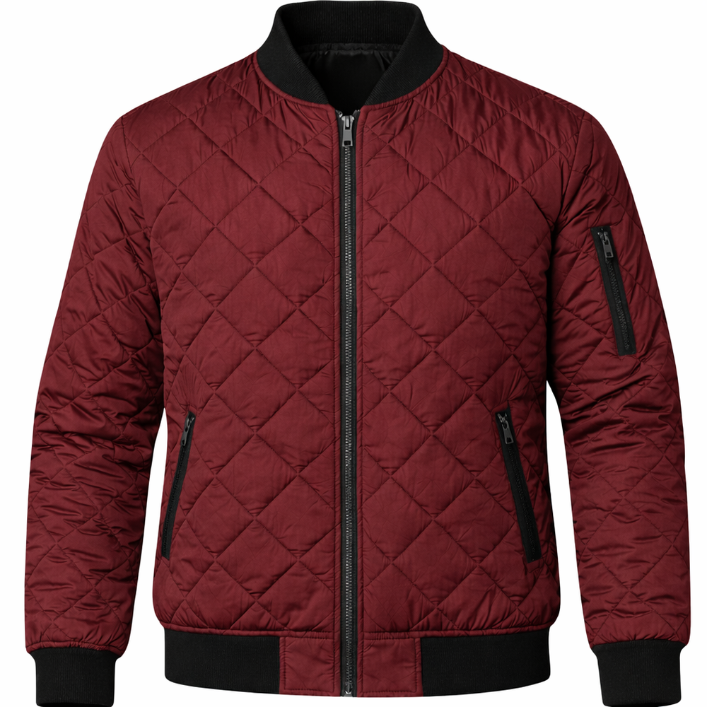 J.Style - Pánska bunda - 8my01 Burgundy