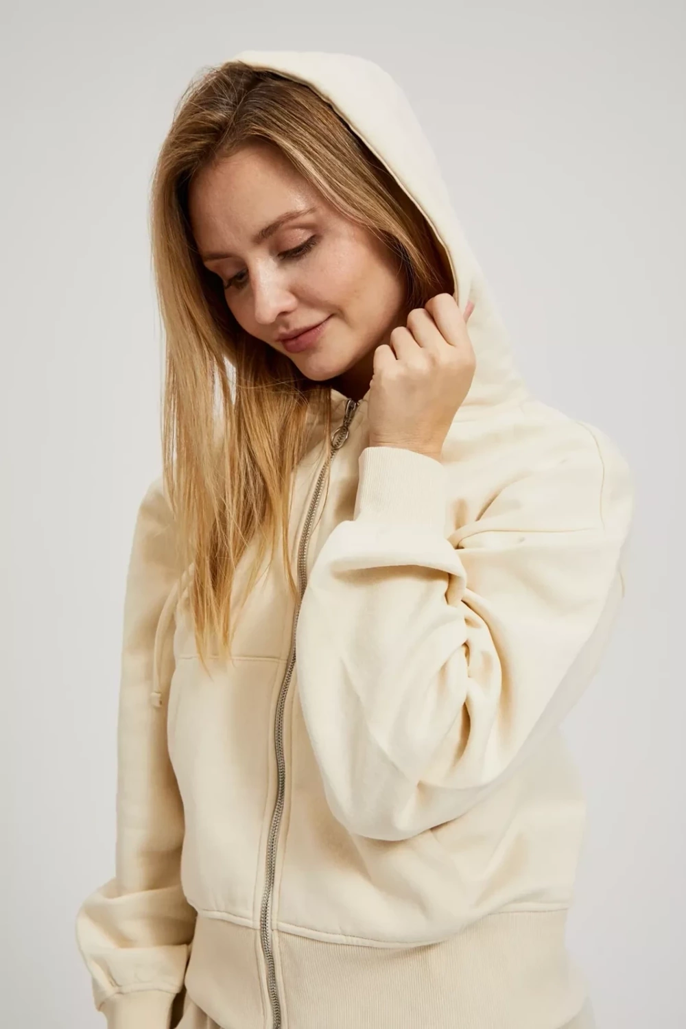 Marisse Women&#039;s Sweatshirt L-Bl-4322 L.Beige