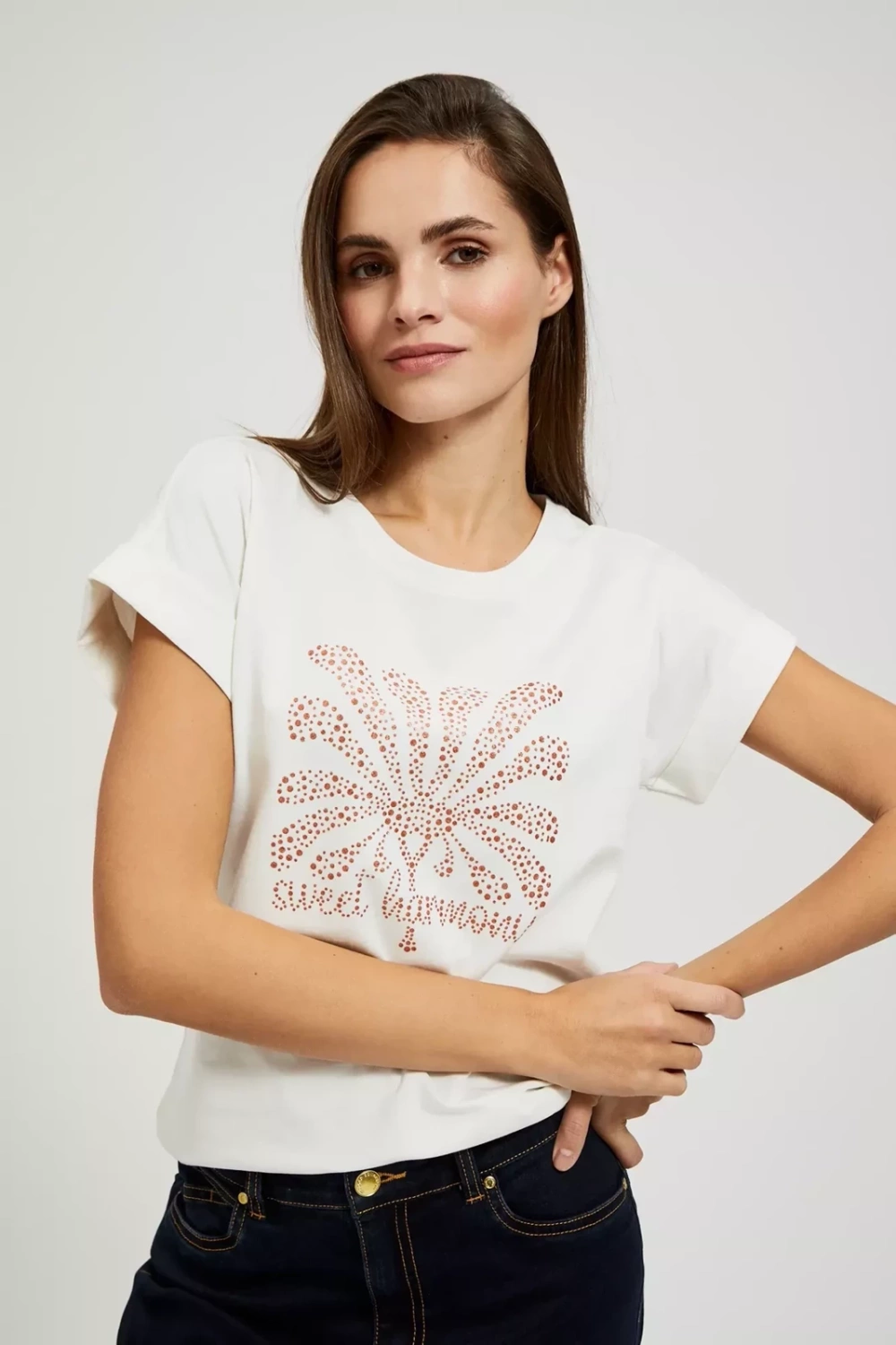 Marisse Women's Blouse L-Ts-4329 Off White