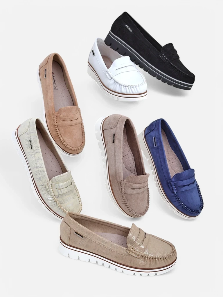 Resti Women's eco-suede moccasins Bellisse