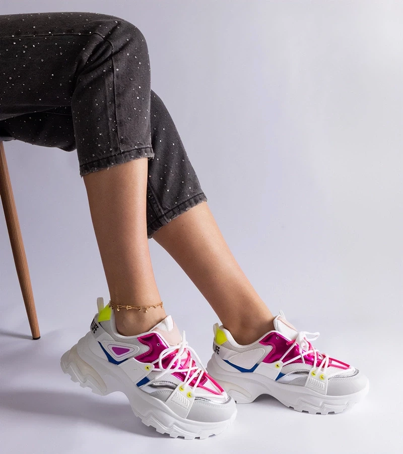 Gemre Adidași sport alb-roz Sulamita