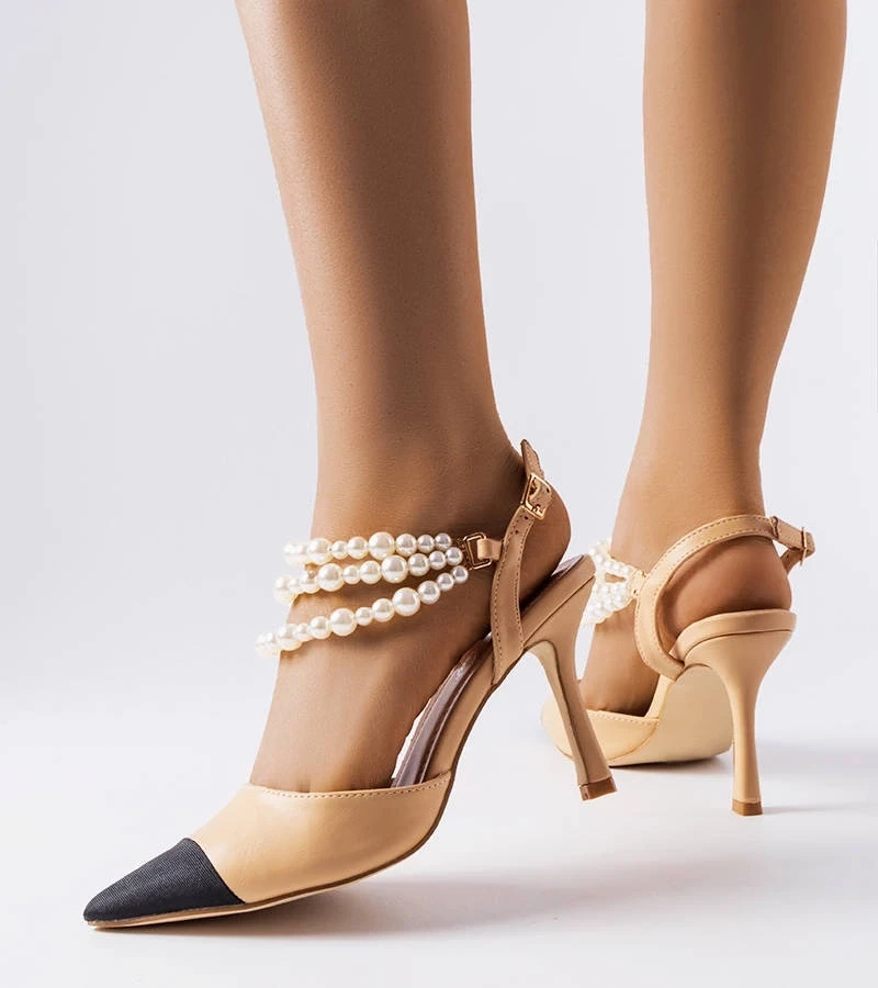 D/CEO Orange neon Lorine stiletto pumps