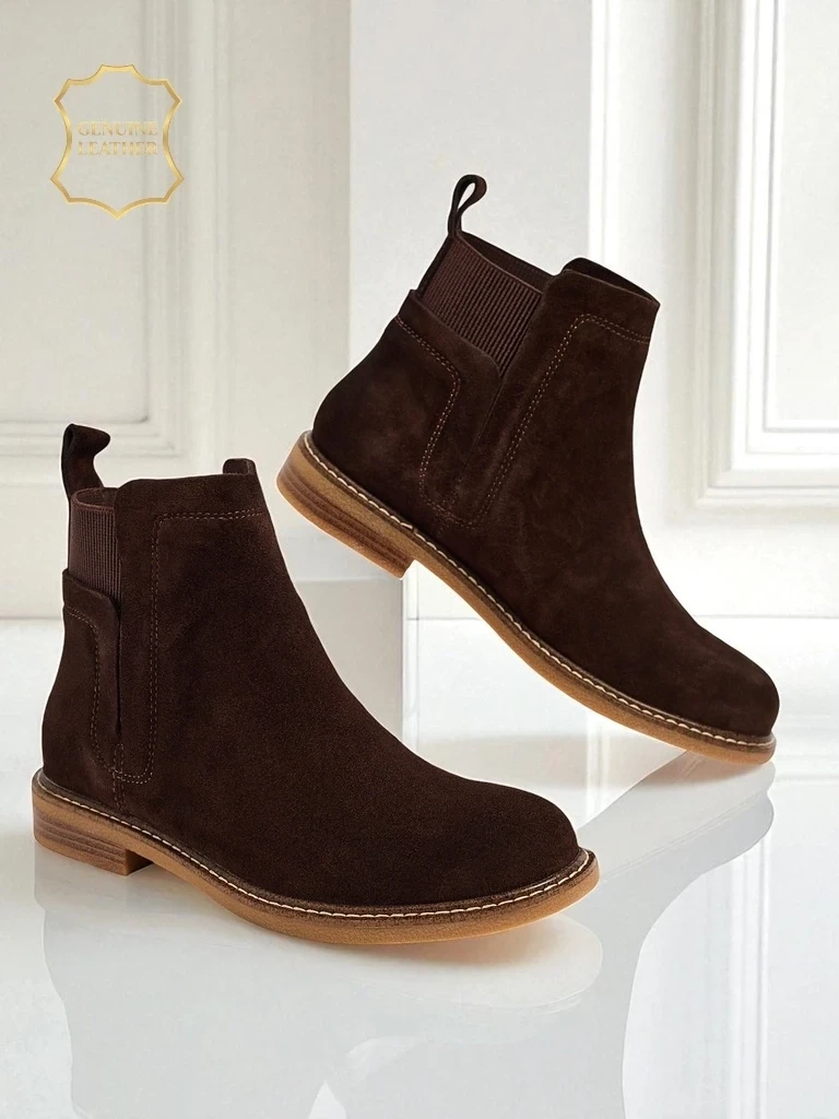 Resti Altesse Ankle Boots in Dark Brown Suede