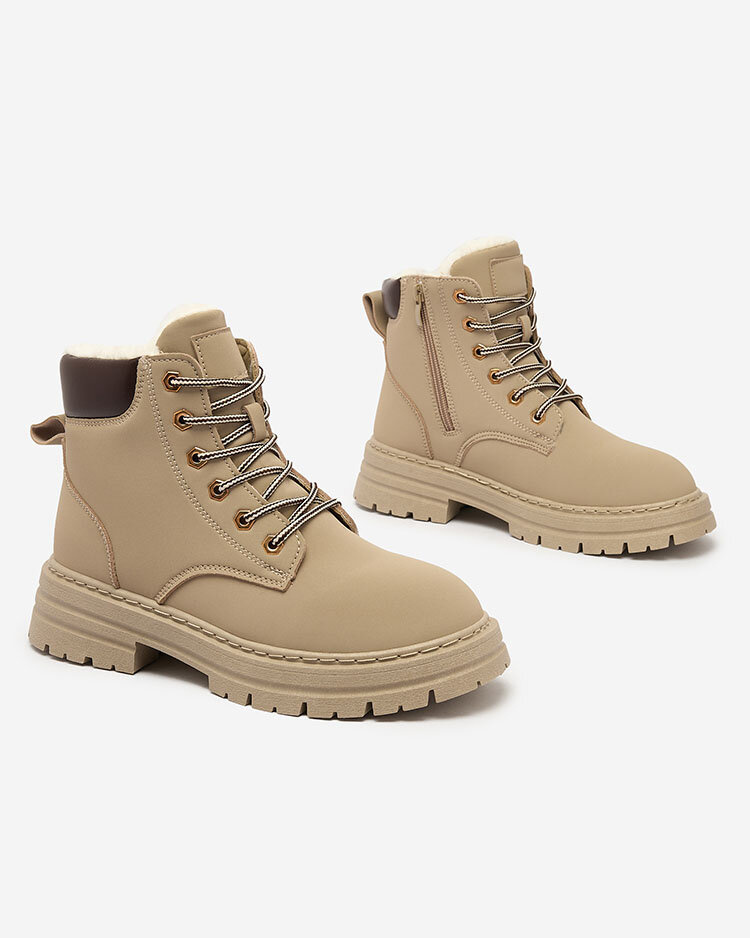 Resti Gray-brown women&#039;s insulated trapper boots Radoras