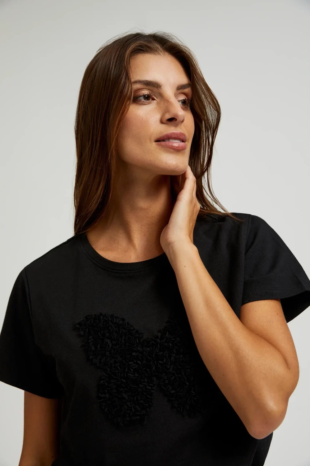 Marisse Women's T-Shirt Z-Ts-4533 Black