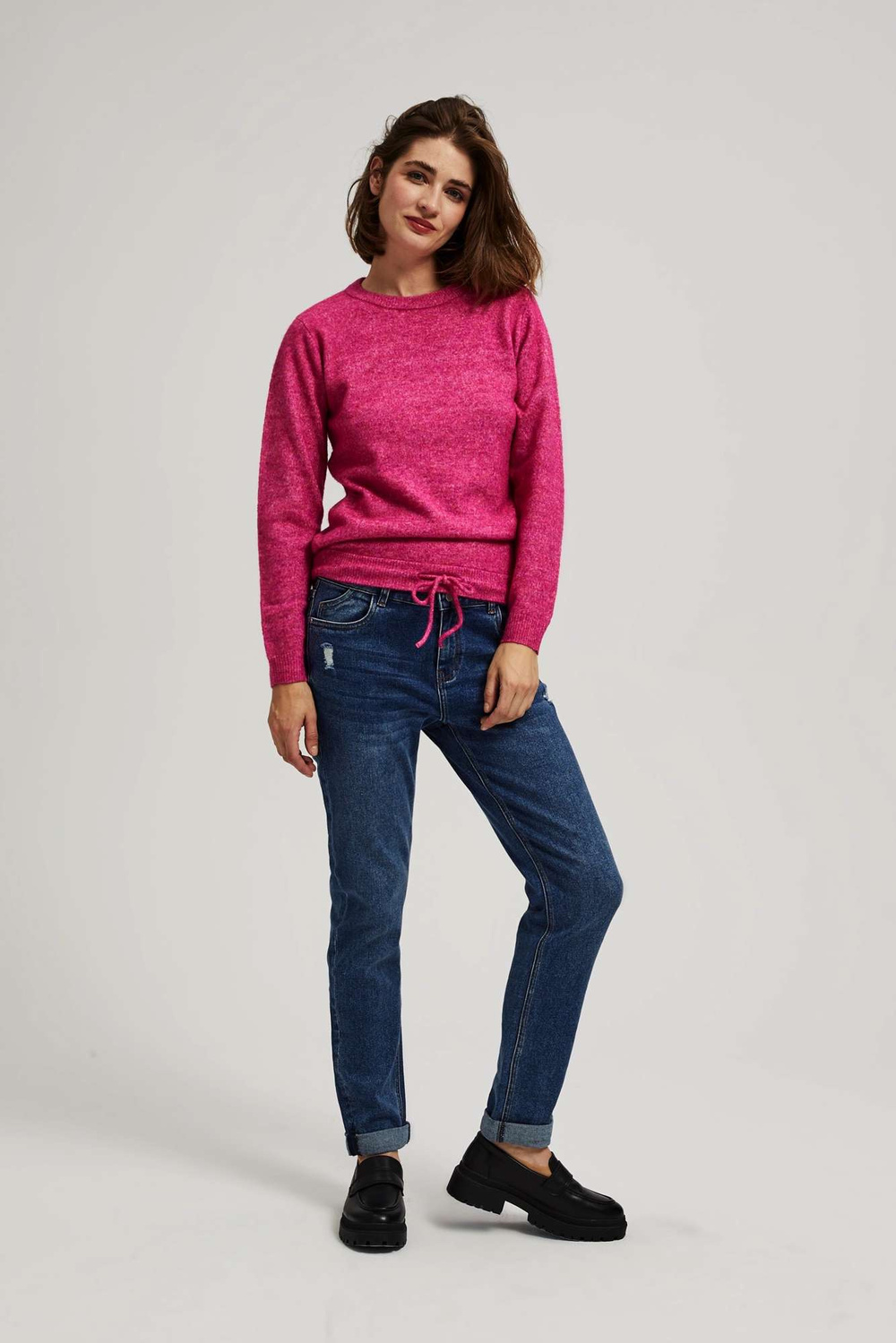 Marisse Navy Blue Boyfriend Jeans