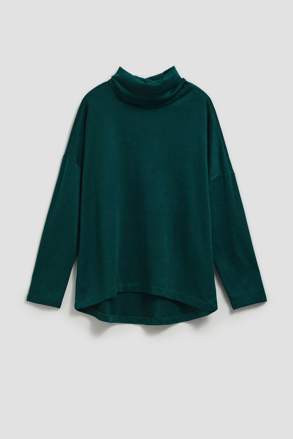 Blouse with a loose turtleneck