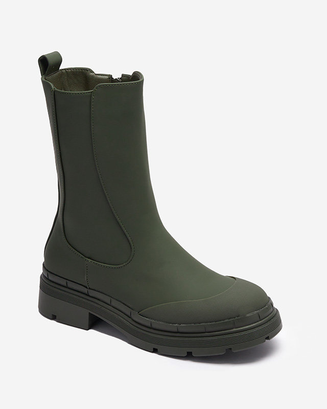 Resti Women&#039;s insulated dark green high boots Jori - Footwear