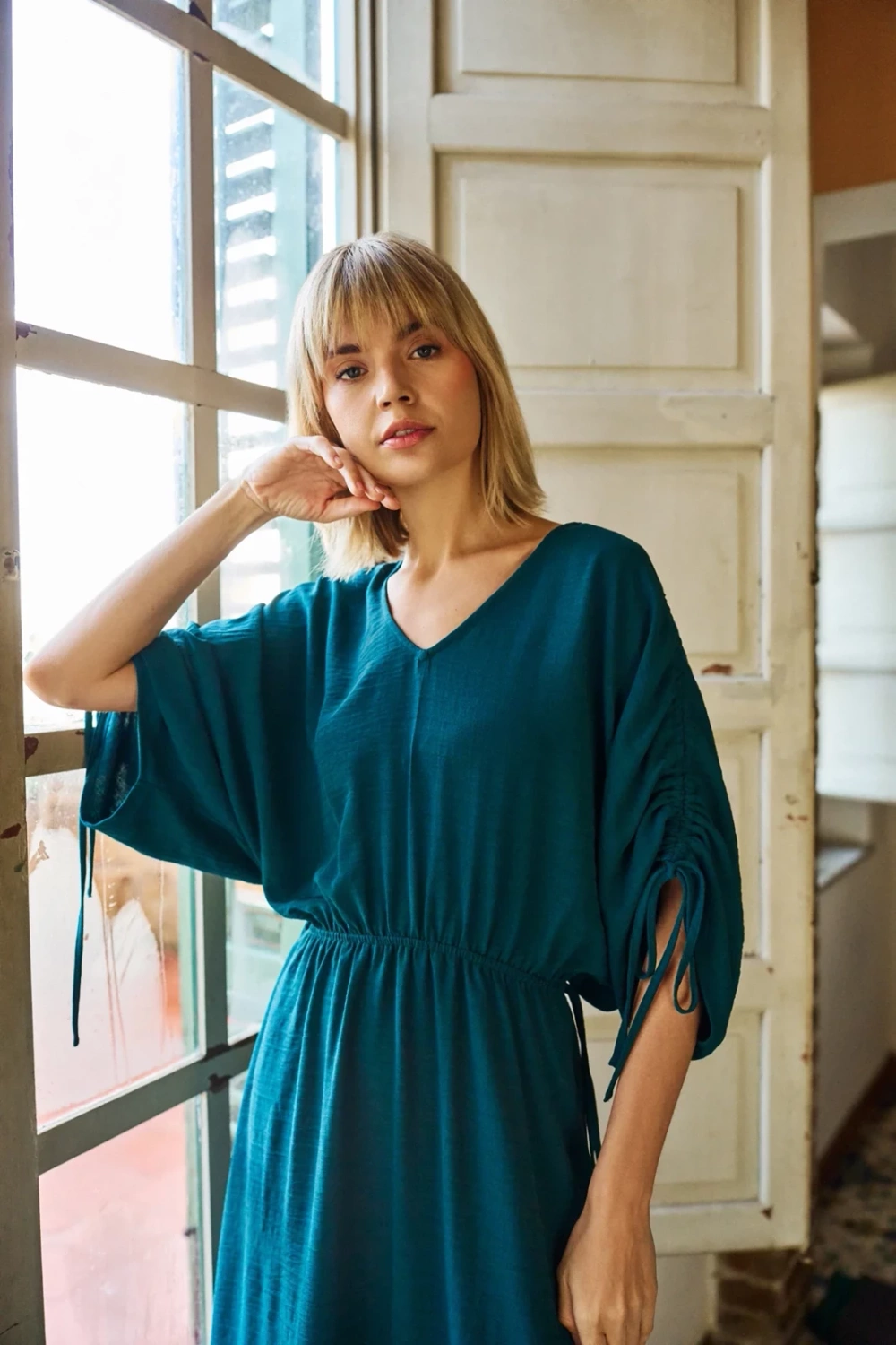 Marisse Women's Dress L-Su-4640 D.Green