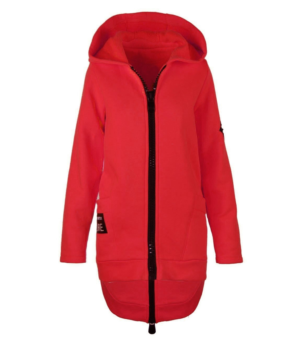 Pri Designer long parka sweatshirt thick warm