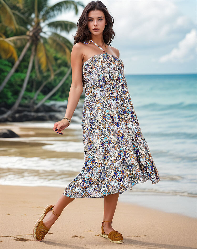 Resti Womens midi dress with print