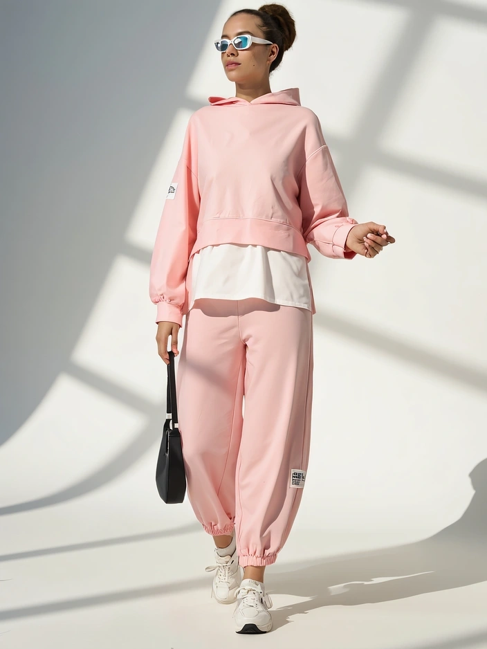 Resti Women's cotton set with a shirt-like insert