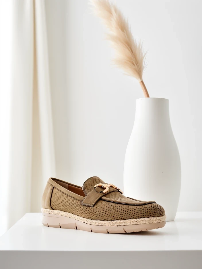 Resti Women’s flats with a decorative accent on the toe