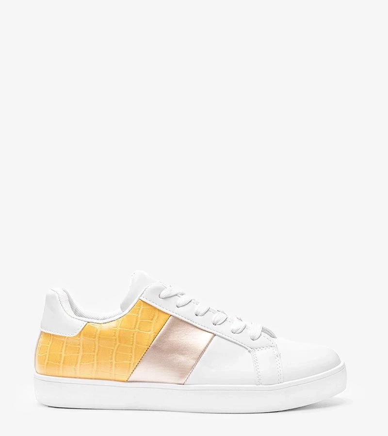 D/CEO White/yellow sport shoes Haille