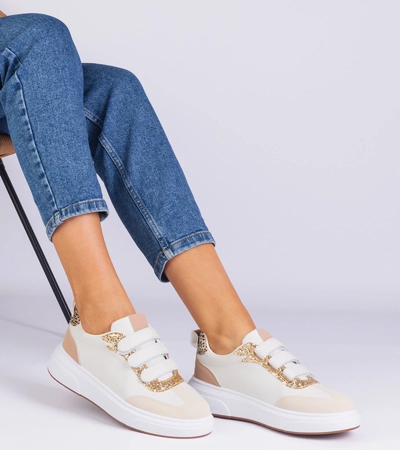 marka niezdefiniowana White trainers Justar