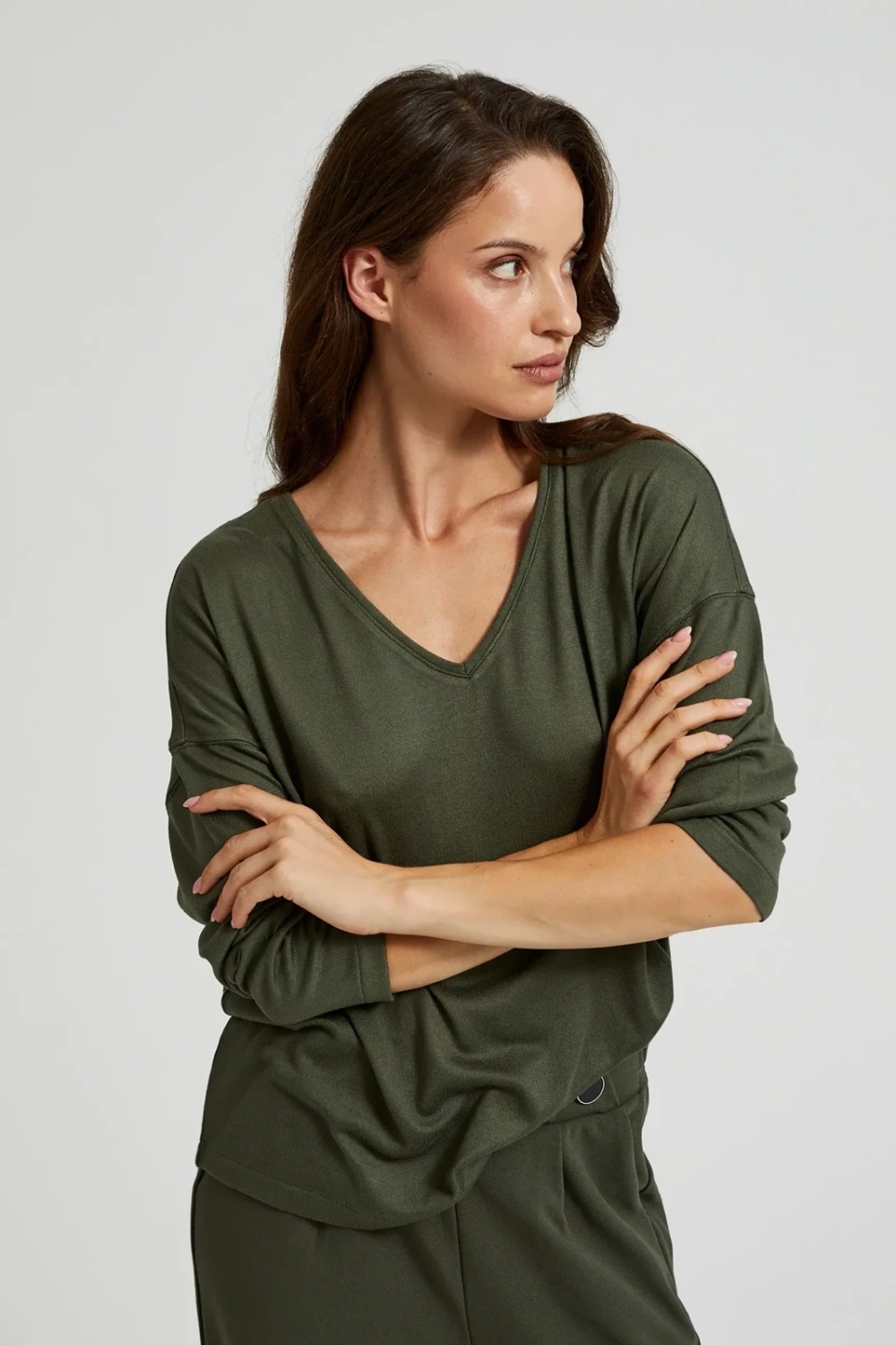 Marisse Women's Sweater Z-Sw-4561 D.Olive