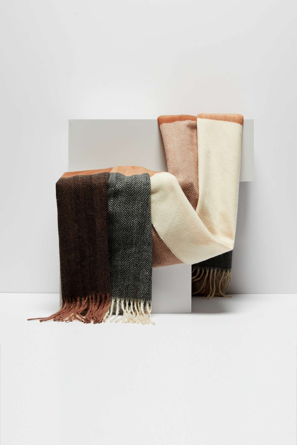 Marisse Scarf with geometric patterns