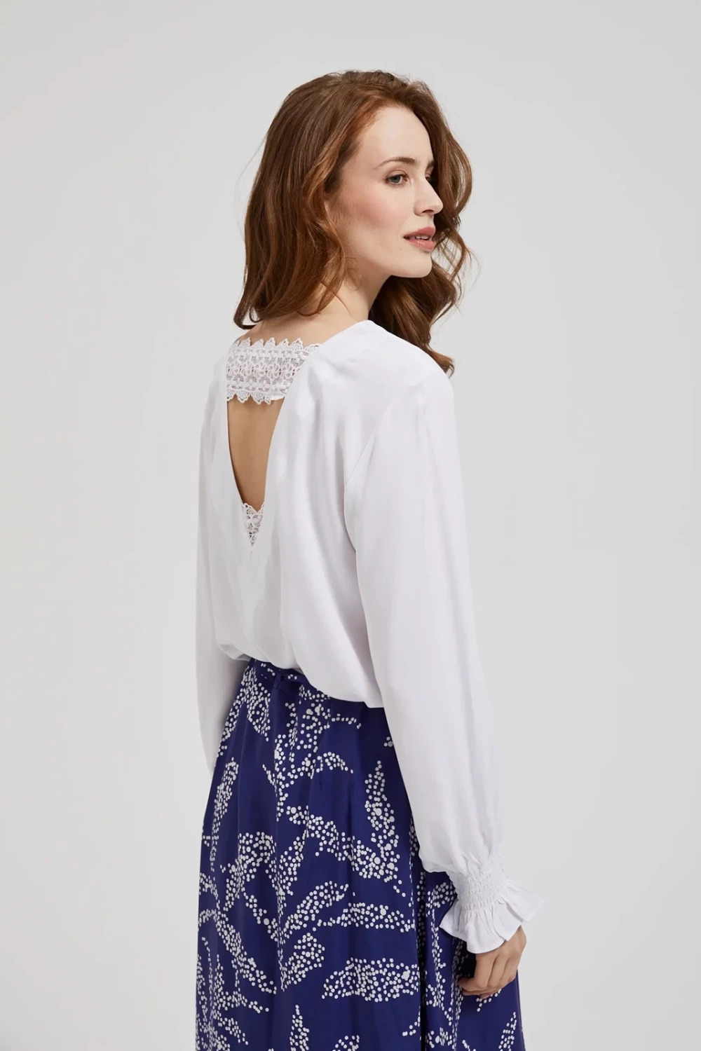 Marisse Women's Shirt L-Ko-4327 Off White