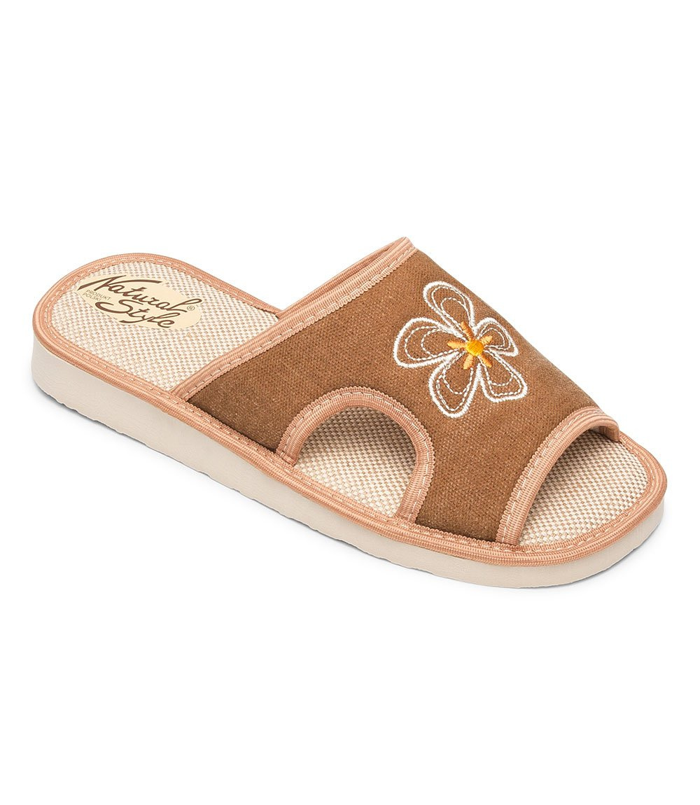 Дамски чехли Natural Style NS-012 кафяви