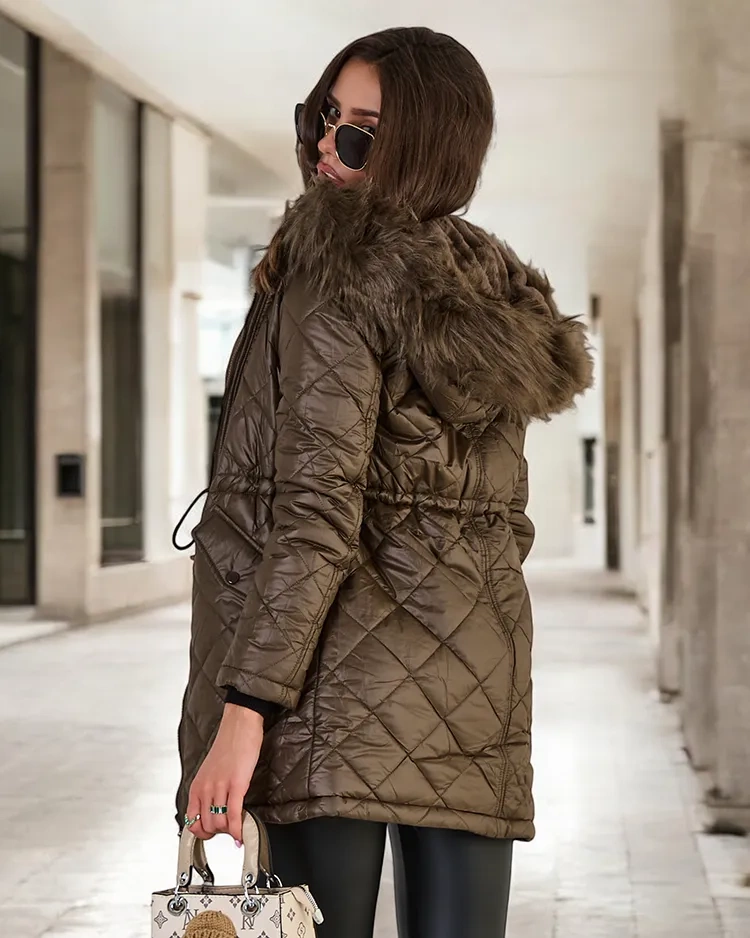 Resti Women's quilted jacket in dark green