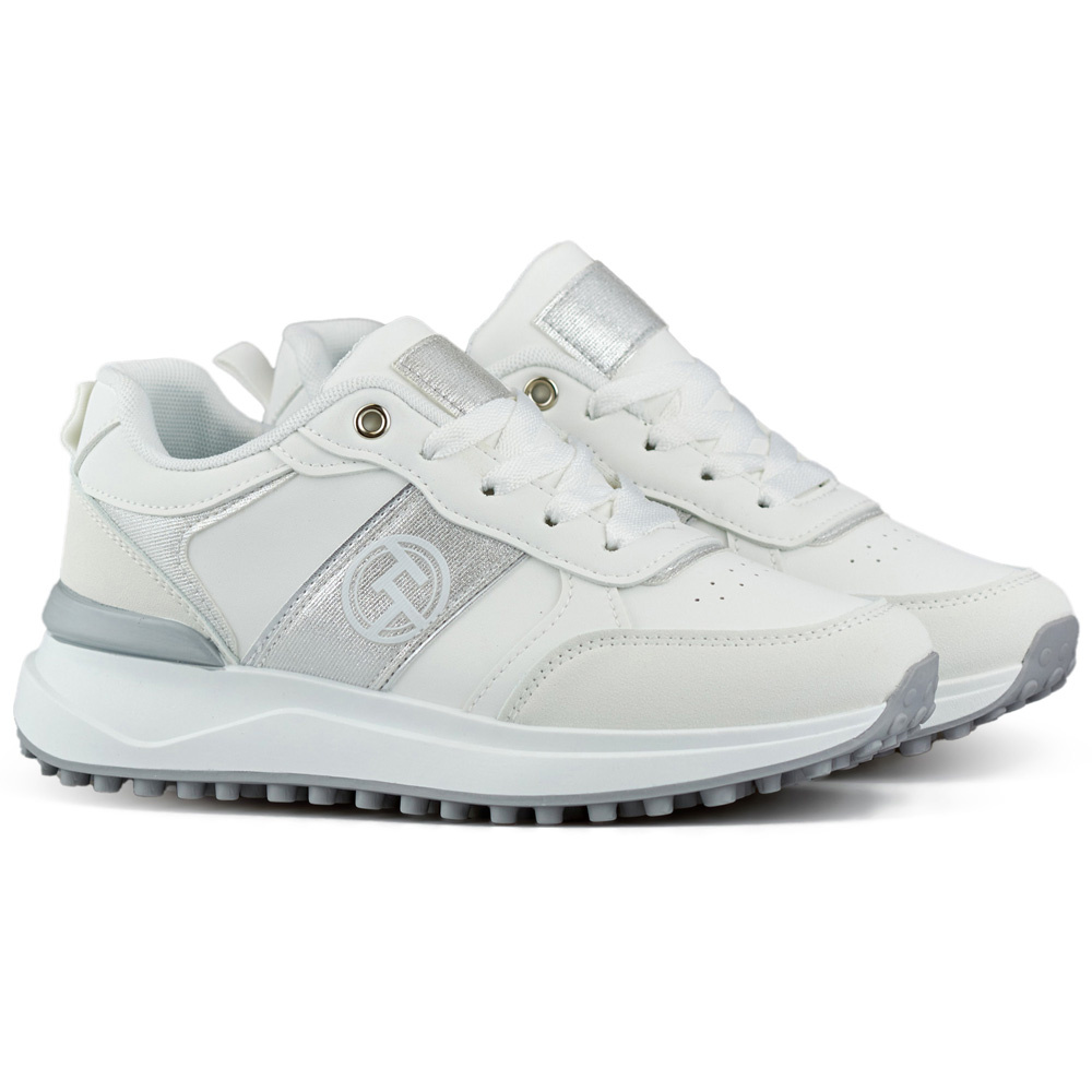 primohurt Białe wygodne sneakersy damskie na co dzień