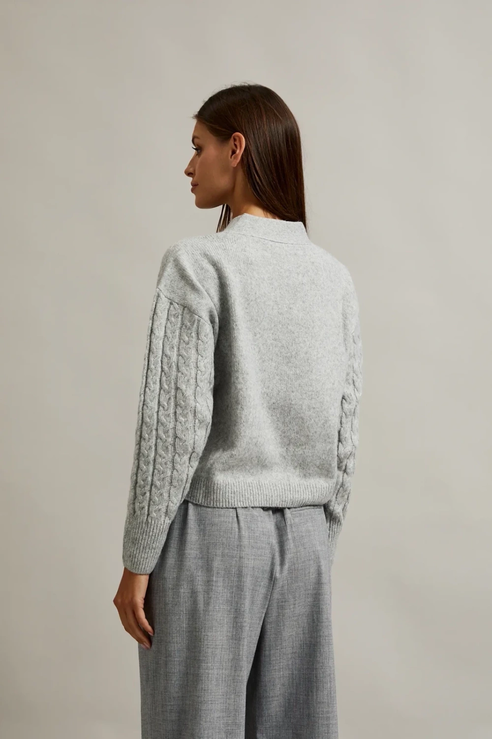 Marisse Women&#039;s Sweater Z-Sw-4521 L.Grey Mel
