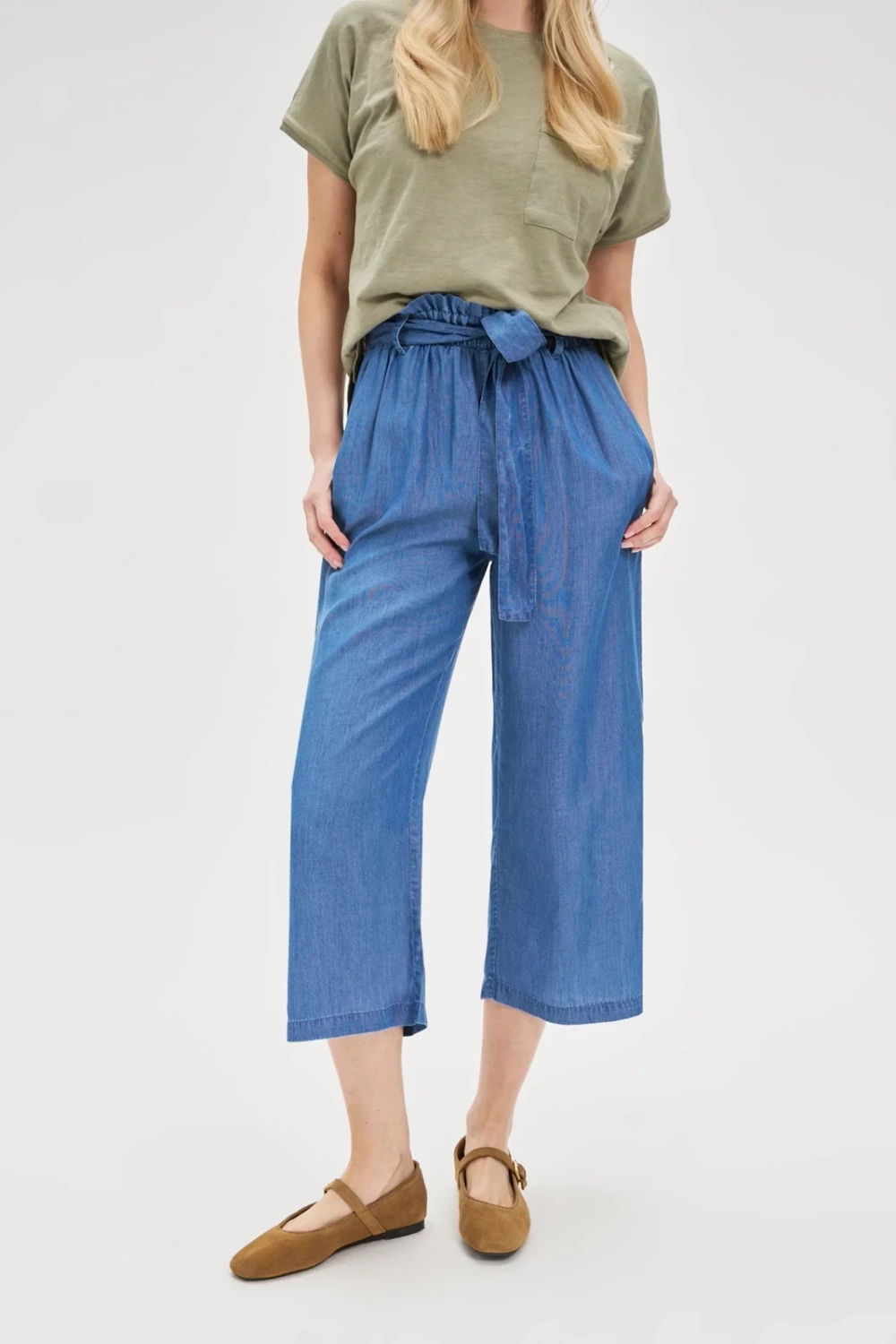 Marisse Women's Trousers L-Sp-4618 Blue