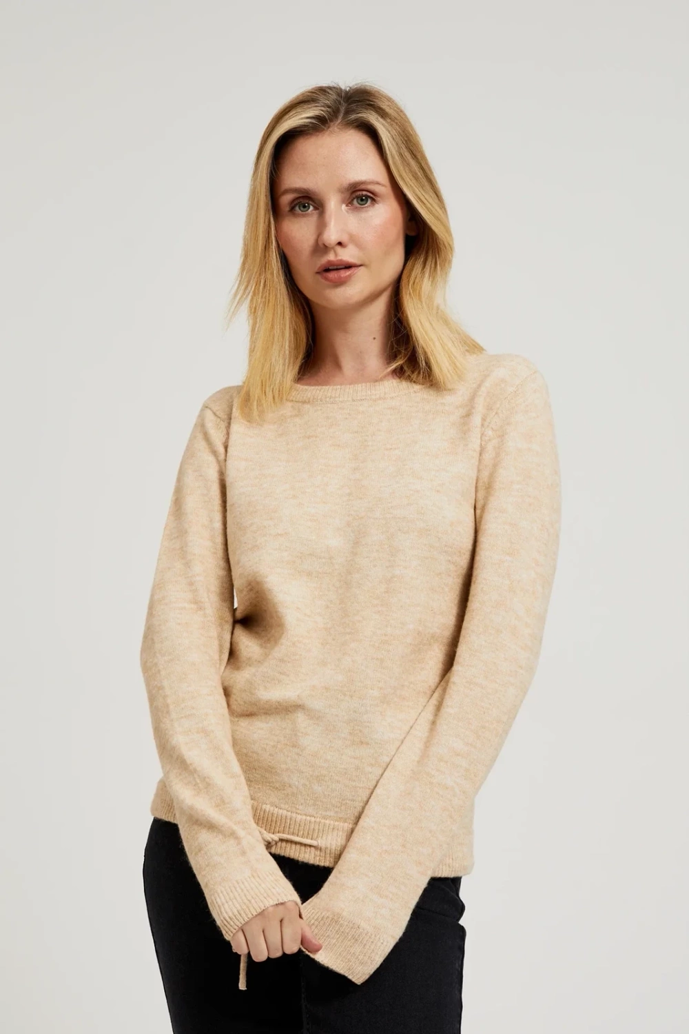 Marisse Women&#039;s Sweater Z-Sw-4510 Beige Mel