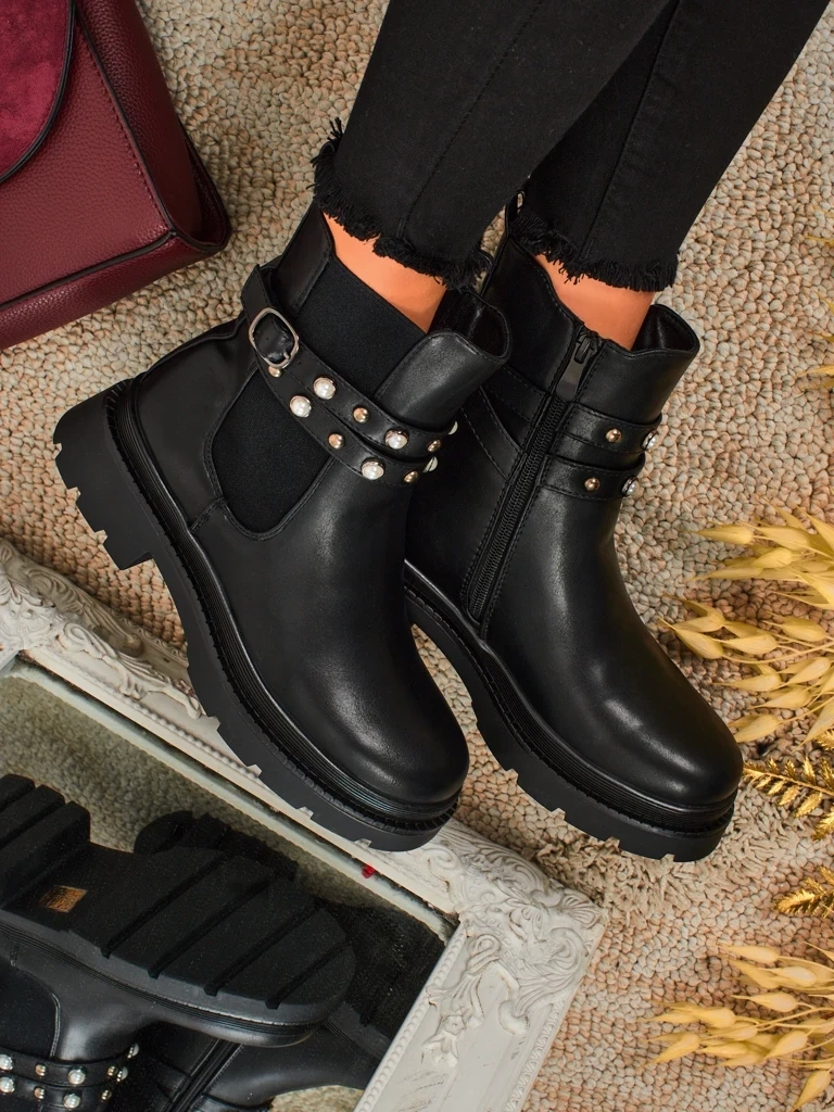 Resti Women's High Eco-Leather Ankle Boots Pearl Mist