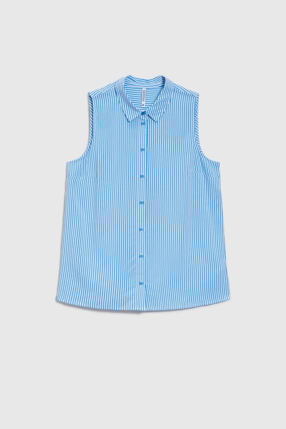 Marisse Blue Striped Viscose Shirt
