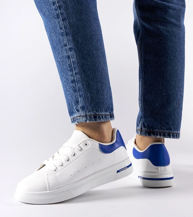 Gemre Adidași Leland albi cu bleumarin