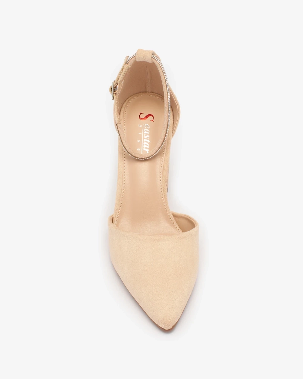 Resti Beige women&#039;s pumps with zircons Britica